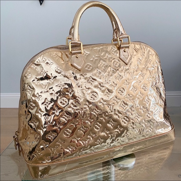 Paris Hilton Gold Alma GM Louis Vuitton Hand Bag - Picture 2 of 12